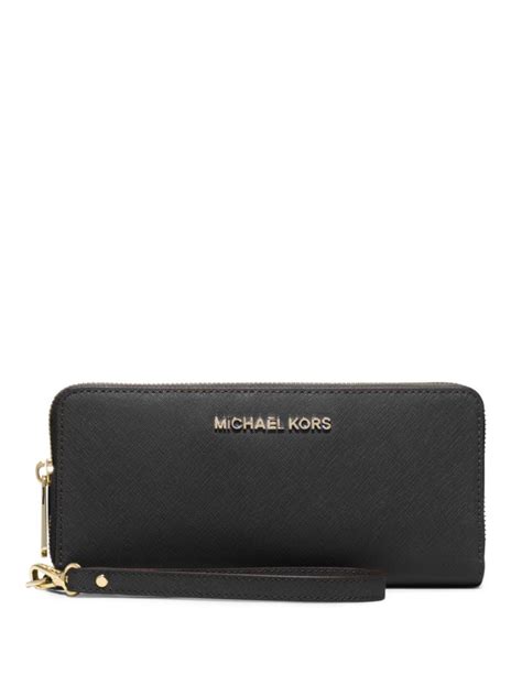 michael kors leather|michael kors leather continental wristlet.